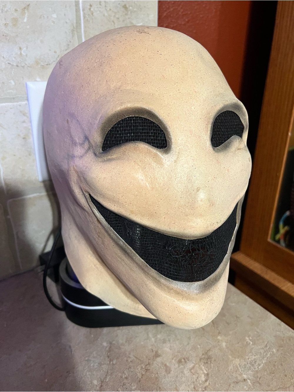 Slendorman Beige Full-Face VR/AR Accessory Mask - Beige